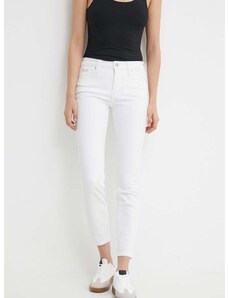 Traperice Calvin Klein Jeans za žene, boja: bijela, J20J222778