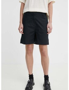 Kratke hlače Marc O'Polo za žene, boja: crna, bez uzorka, visoki struk, 403024715005