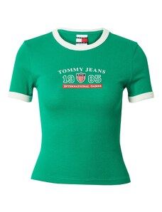Tommy Jeans Majica 'ARCHIVE GAMES' morsko plava / zelena / crvena / bijela