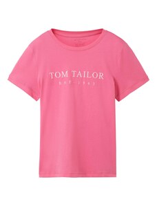 TOM TAILOR Majica ružičasta / bijela