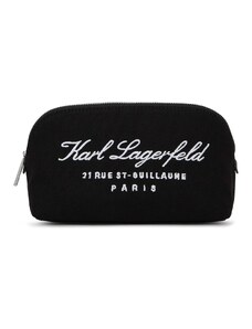Karl Lagerfeld Kozmetička torbica crna / bijela
