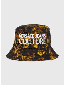 Pamučni šešir Versace Jeans Couture boja: crna, pamučni, 76HAZK06 ZG267