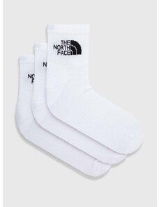 Čarape The North Face 3-pack za muškarce, boja: bijela, NF0A882GFN41