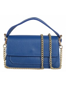 Luksuzna Talijanska torba od prave kože VERA ITALY "Minini", boja kraljevski plava, 11x20cm
