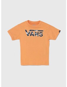 Dječja pamučna majica kratkih rukava Vans BY VANS CLASSIC LOGO FILL KIDS boja: narančasta, s tiskom