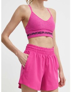 Kratke hlače za trening Under Armour Flex boja: ružičasta, bez uzorka, visoki struk, 1376933