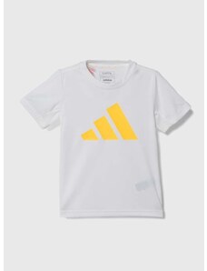 Dječja majica kratkih rukava adidas boja: bijela, s tiskom