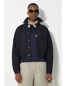 Vunena jakna Ader Error Jacket boja: tamno plava, za prijelazno razdoblje, BN01SSJK0810
