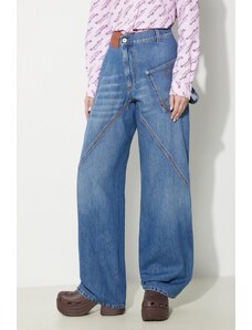 Traperice JW Anderson Twisted Workwear Jeans za žene, visoki struk, DT0057.PG1164.804