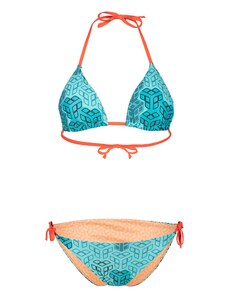 ARENA Bikini 'WATER PRINT' akvamarin / narančasta