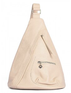 Luksuzna Talijanska torba od prave kože VERA ITALY "Hareya", boja bež, 38x31cm