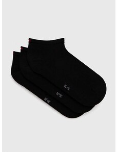 Čarape Tommy Hilfiger 3-pack za žene, boja: crna, 701227854