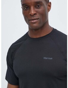 Sportska majica kratkih rukava Marmot Windridge boja: crna, bez uzorka