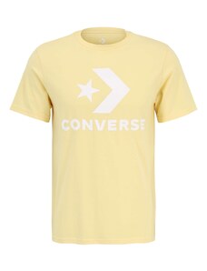 CONVERSE Majica pastelno žuta / bijela
