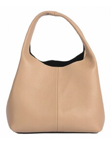 Luksuzna Talijanska torba od prave kože VERA ITALY "Tesmena", boja taupe, 17x25cm