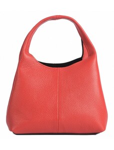 Luksuzna Talijanska torba od prave kože VERA ITALY "Desmena", boja crvena, 17x25cm