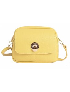 Luksuzna Talijanska torba od prave kože VERA ITALY "Jalove", boja žuta, 16x20cm