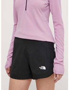 Sportske kratke hlače The North Face Sunriser za žene, boja: crna, bez uzorka, visoki struk, NF0A88SEJK31