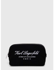 Kozmetička torbica Karl Lagerfeld boja: crna