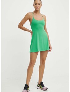 Sportska haljina Reebok Lux boja: zelena, mini, širi se prema dolje, 100076183