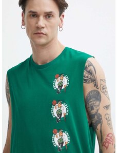 Pamučna majica New Era za muškarce, boja: zelena, BOSTON CELTICS