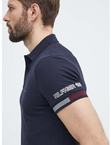 Polo majica Tommy Hilfiger za muškarce, boja: tamno plava, bez uzorka, MW0MW34780