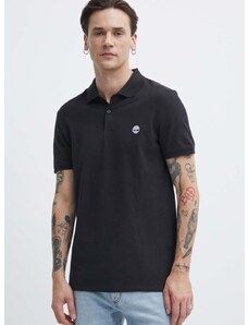 Polo majica Timberland za muškarce, boja: crna, bez uzorka, TB0A2DJE0011