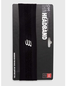 Traka za glavu Compressport Thin Headband On/Off boja: crna, XBNU3919