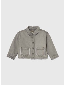 Dječja traper jakna zippy boja: siva