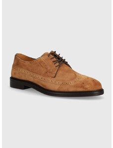 Cipele od brušene kože Gant Bidford za muškarce, boja: smeđa, 28633464.G45