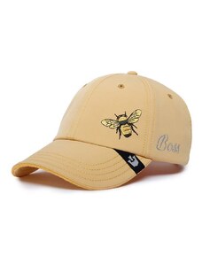 Kapa sa šiltom Goorin Bros Honey Love boja: žuta, s aplikacijom, 101-0854