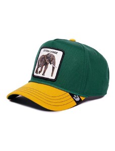 Pamučna kapa sa šiltom Goorin Bros Extra Large boja: zelena, s aplikacijom, 101-1328