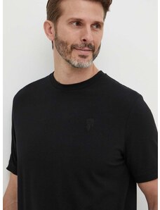 Majica kratkih rukava Karl Lagerfeld za muškarce, boja: crna, bez uzorka, 542221.755055