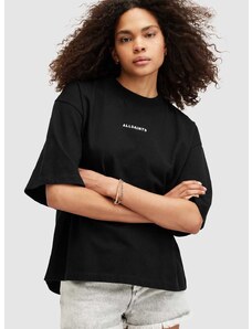 Pamučna majica AllSaints DISC AMELIE TEE za žene, boja: crna, W082JA