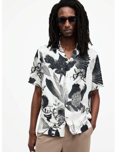 Košulja AllSaints FREQUENCY SS SHIRT za muškarce, boja: crna, regular