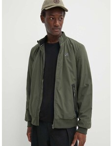 Bomber jakna Superdry za muškarce, boja: zelena, za prijelazno razdoblje