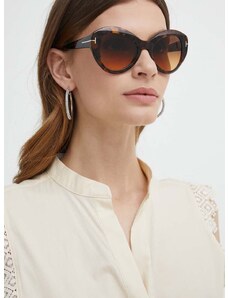Sunčane naočale Tom Ford za žene, boja: smeđa, FT1084_5252F