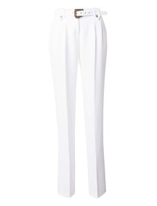 Versace Jeans Couture Hlače s naborima bijela