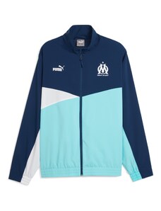 PUMA Jakna za vježbanje 'Olympique de Marseille' azur / tamno plava / bijela