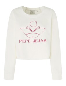 Pepe Jeans Sweater majica 'LORELAI' jarko crvena / bijela