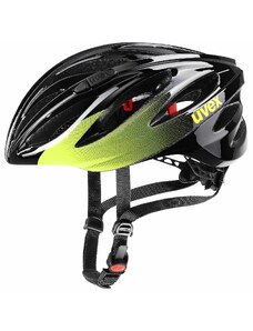 Uvex Boss Race bicycle helmet black/lime, M (55-60 cm)