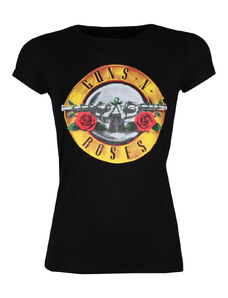 Metalik majica žensko Guns N' Roses - Logo Skinny - ROCK OFF - GNRTS03LB