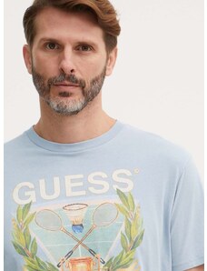 Pamučna majica Guess za muškarce, s tiskom, M4GI60 K9RM1