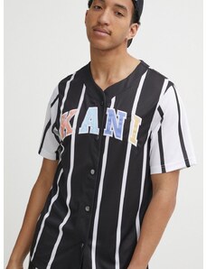 Košulja Karl Kani za muškarce, boja: crna, regular