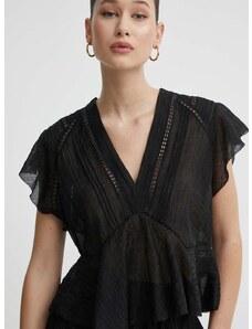 Bluza IRO za žene, boja: crna, bez uzorka