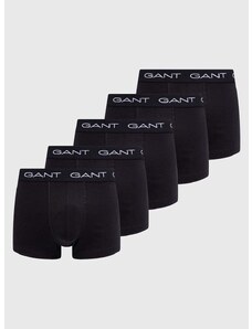 Bokserice Gant 5-pack za muškarce, boja: crna