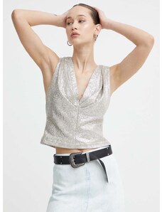 Bluza IRO boja: srebrna, bez uzorka