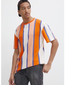 Pamučna majica Karl Kani za muškarce, boja: narančasta, s uzorkom