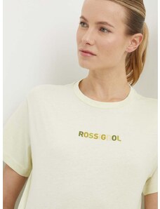 Pamučna majica Rossignol za žene, boja: žuta, RLMWY17