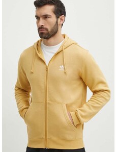 Dukserica adidas Originals za muškarce, boja: žuta, s kapuljačom, bez uzorka, IR7834